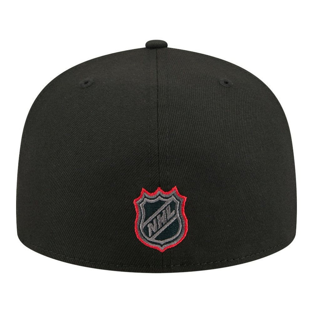NHL Carolina Hurricanes New Era Color Pop 59FIFTY Fitted Hat - Black