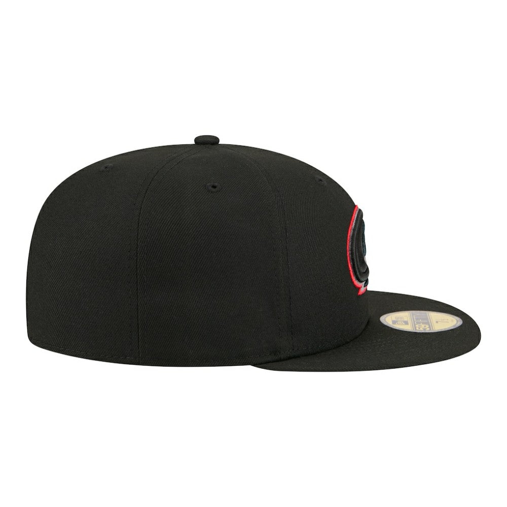 NHL Carolina Hurricanes New Era Color Pop 59FIFTY Fitted Hat - Black