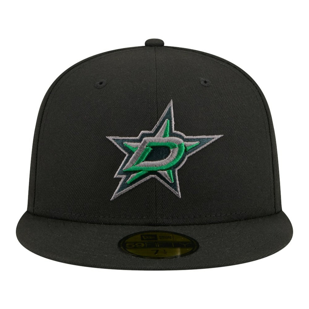 NHL Dallas Stars New Era Color Pop 59FIFTY Fitted Hat - Black