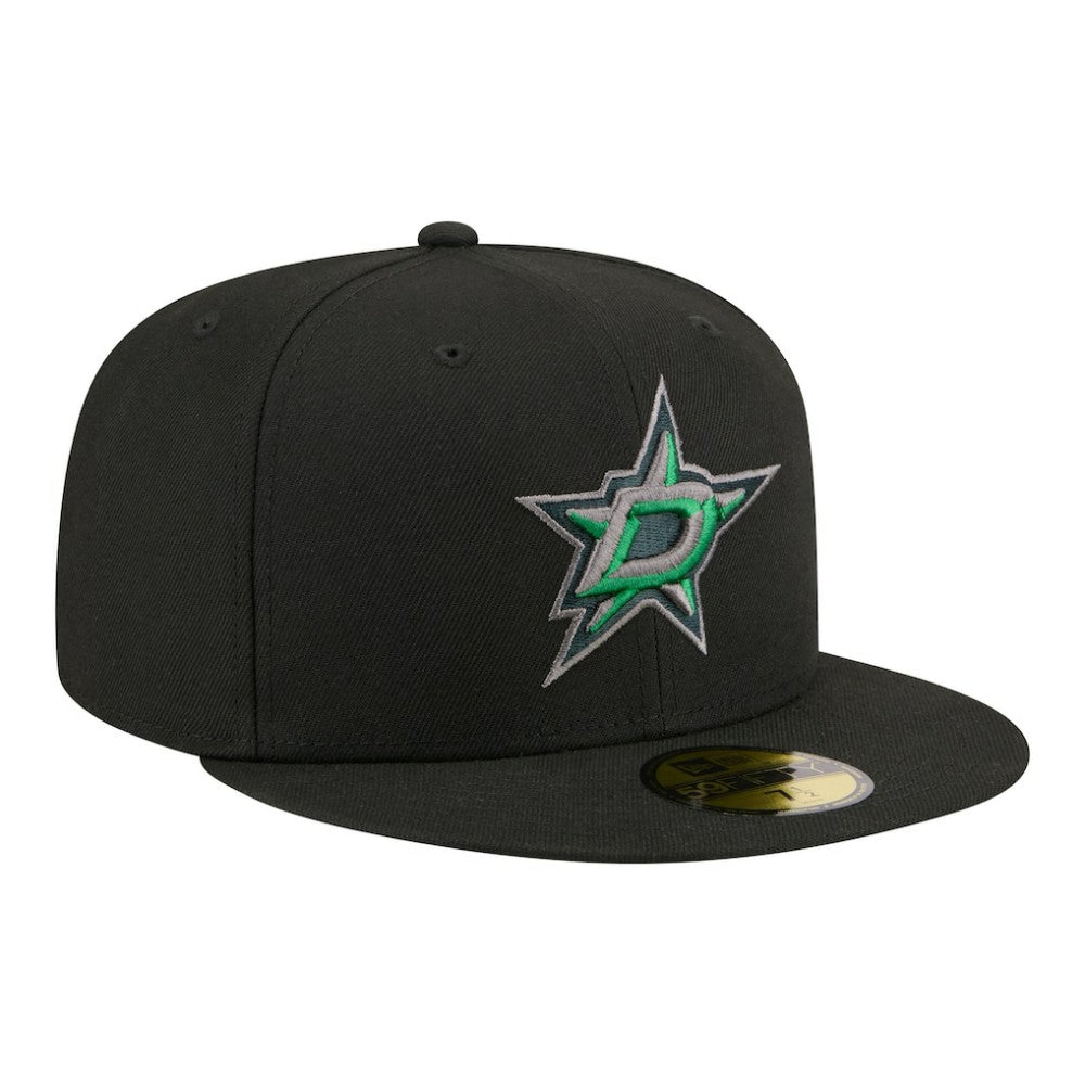 NHL Dallas Stars New Era Color Pop 59FIFTY Fitted Hat - Black