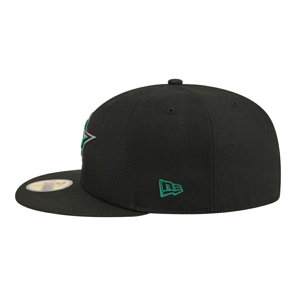 NHL Dallas Stars New Era Color Pop 59FIFTY Fitted Hat - Black