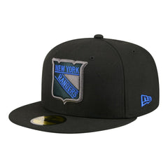 NHL New York Rangers New Era Color Pop 59FIFTY Fitted Hat - Black