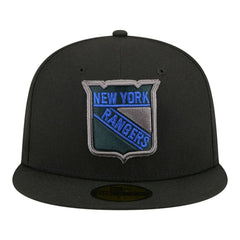 NHL New York Rangers New Era Color Pop 59FIFTY Fitted Hat - Black