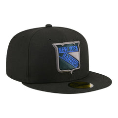 NHL New York Rangers New Era Color Pop 59FIFTY Fitted Hat - Black