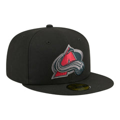 NHL Colorado Avalanche New Era Color Pop 59FIFTY Fitted Hat - Black