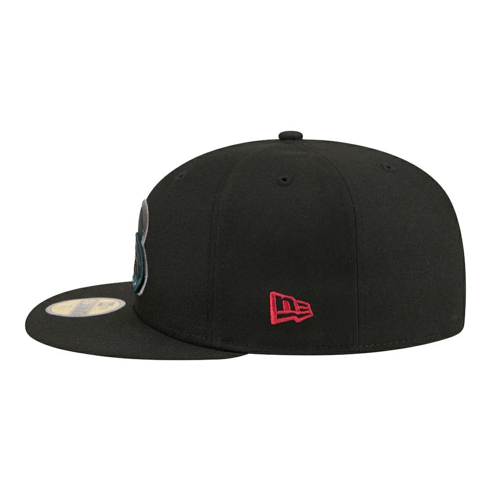 NHL Colorado Avalanche New Era Color Pop 59FIFTY Fitted Hat - Black