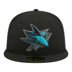 NHL San Jose Sharks New Era Color Pop 59FIFTY Fitted Hat - Black