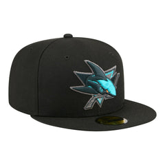 NHL San Jose Sharks New Era Color Pop 59FIFTY Fitted Hat - Black