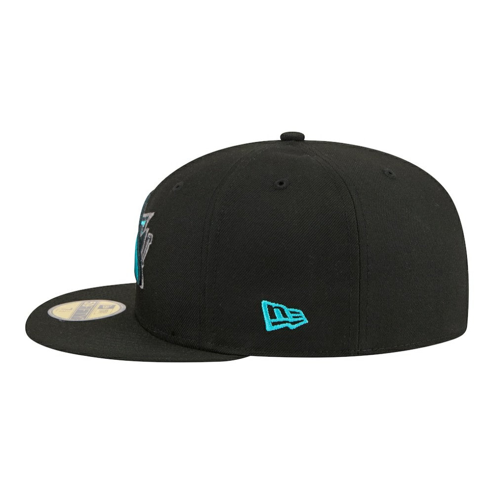NHL San Jose Sharks New Era Color Pop 59FIFTY Fitted Hat - Black