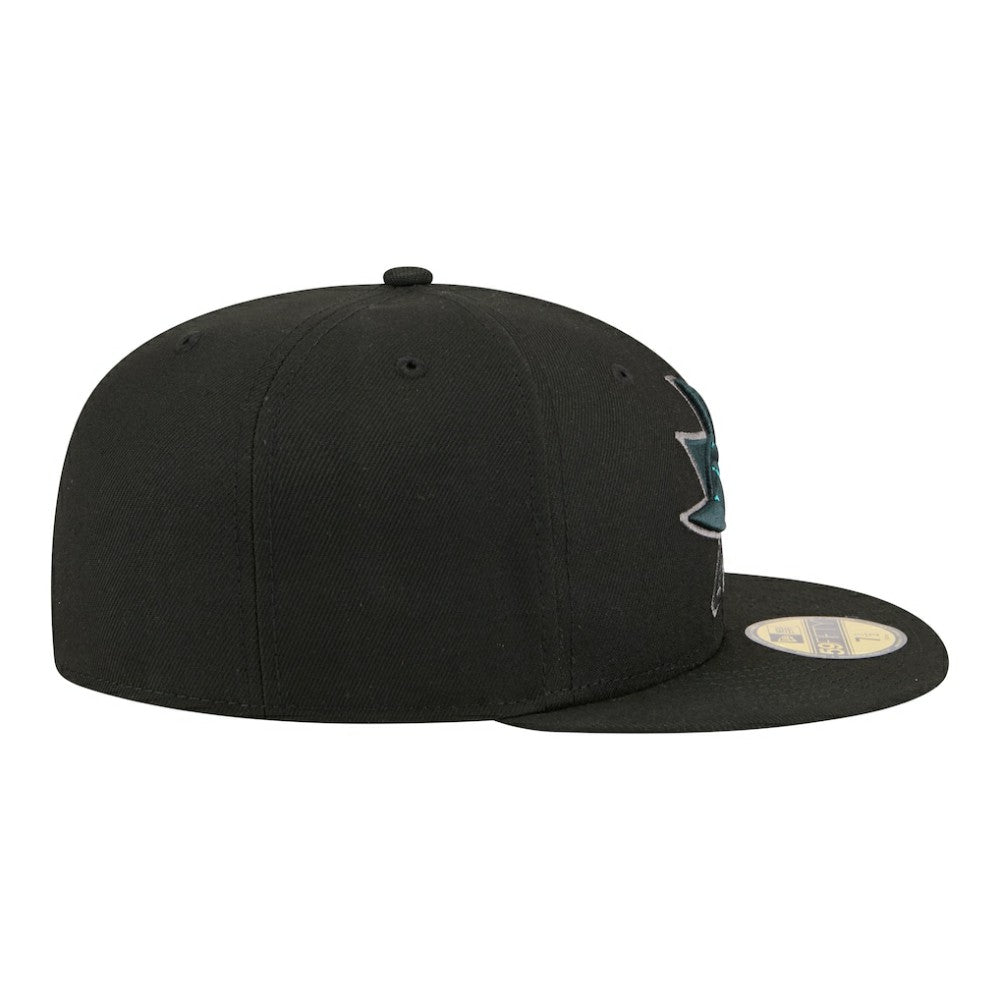 NHL San Jose Sharks New Era Color Pop 59FIFTY Fitted Hat - Black