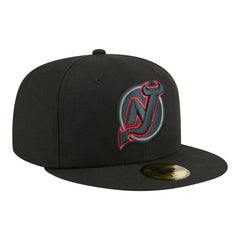 NHL New Jersey Devils New Era Color Pop 59FIFTY Fitted Hat - Black