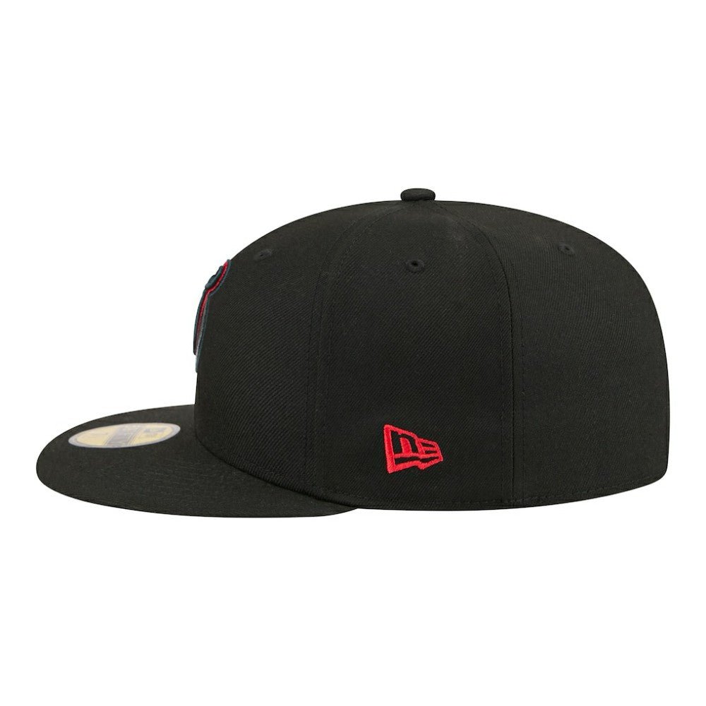NHL New Jersey Devils New Era Color Pop 59FIFTY Fitted Hat - Black