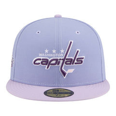 NHL Washington Capitals New Era Lavender Bloom 59FIFTY Fitted Hat - Purple/Light Purple
