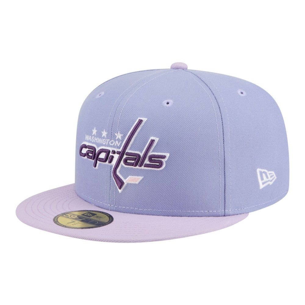 NHL Washington Capitals New Era Lavender Bloom 59FIFTY Fitted Hat - Purple/Light Purple