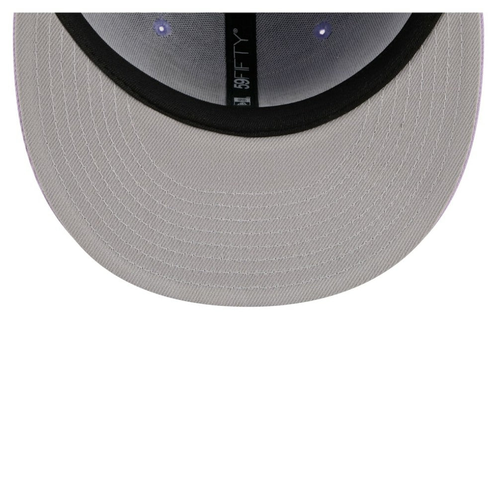NHL Detroit Red Wings New Era Lavender Bloom 59FIFTY Fitted Hat - Light Purple/Purple