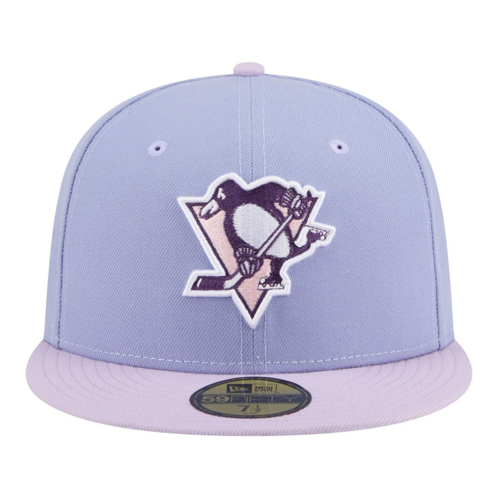 NHL Pittsburgh Penguins New Era Lavender Bloom 59FIFTY Fitted Hat - Light Purple/Purple