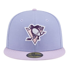 NHL Pittsburgh Penguins New Era Lavender Bloom 59FIFTY Fitted Hat - Light Purple/Purple