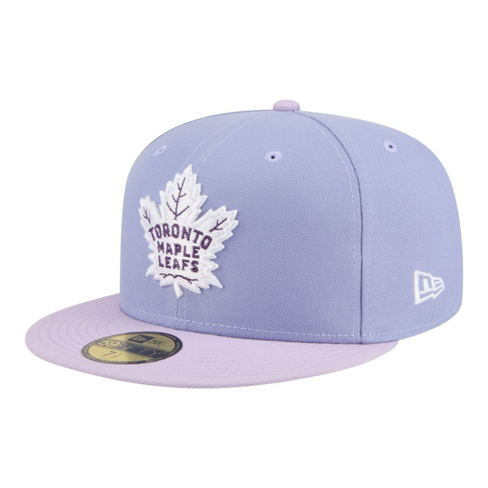 NHL Toronto Maple Leafs New Era Lavender Bloom 59FIFTY Fitted Hat - Light Purple/Purple