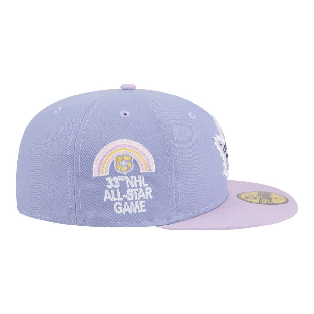 NHL Toronto Maple Leafs New Era Lavender Bloom 59FIFTY Fitted Hat - Light Purple/Purple