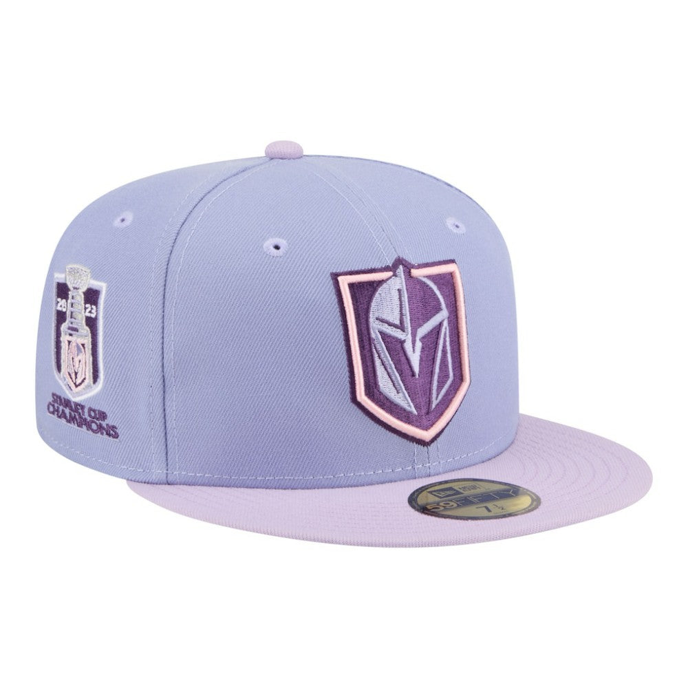 NHL Vegas Golden Knights New Era Lavender Bloom 59FIFTY Fitted Hat - Light Purple/Purple