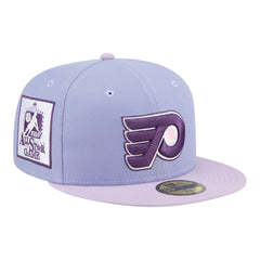 NHL Philadelphia Flyers New Era Lavender Bloom 59FIFTY Fitted Hat - Light Purple/Purple