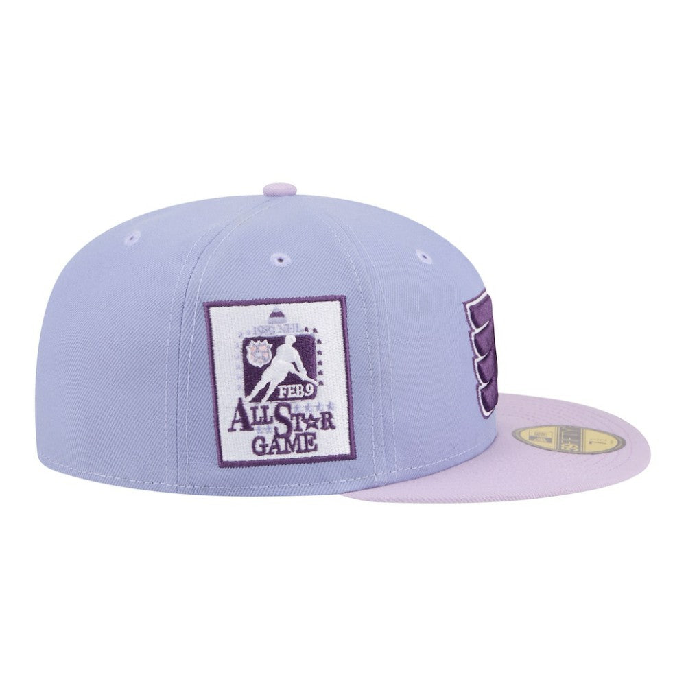 NHL Philadelphia Flyers New Era Lavender Bloom 59FIFTY Fitted Hat - Light Purple/Purple