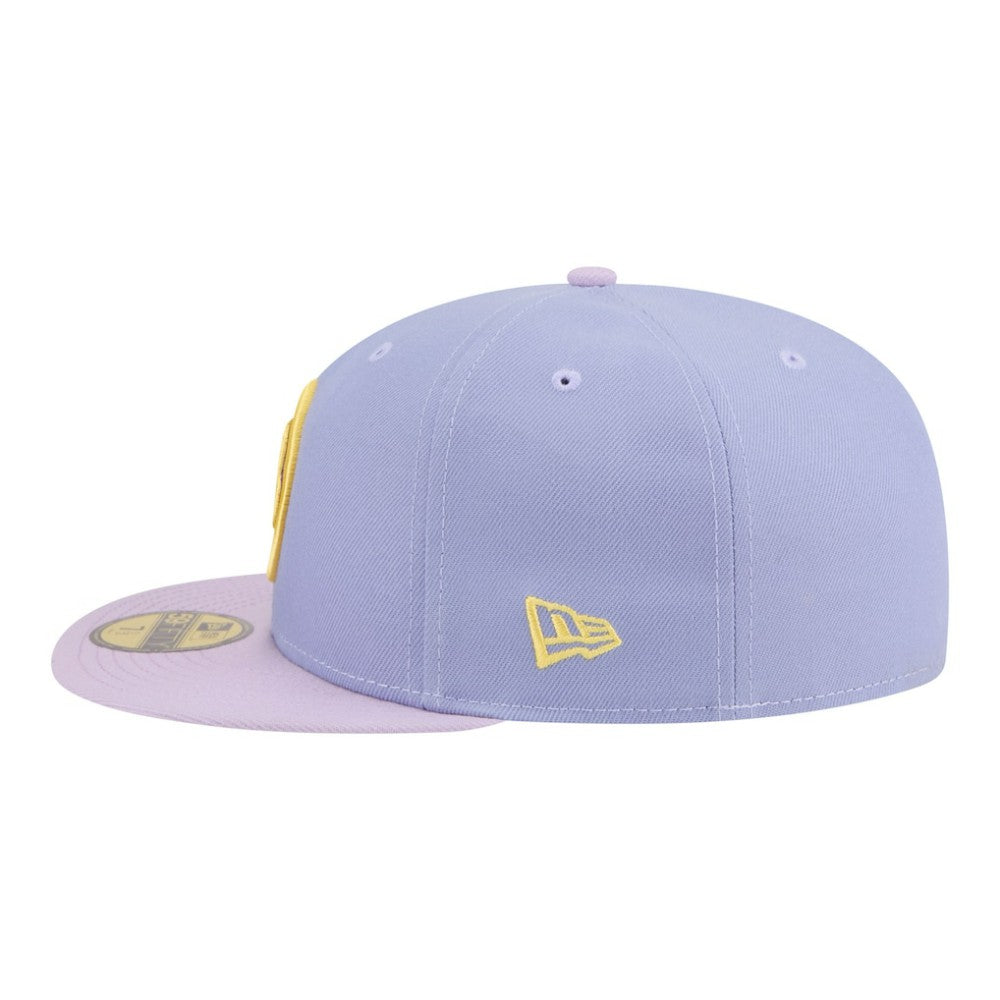 NHL Boston Bruins New Era Lavender Bloom 59FIFTY Fitted Hat - Light Purple/Purple