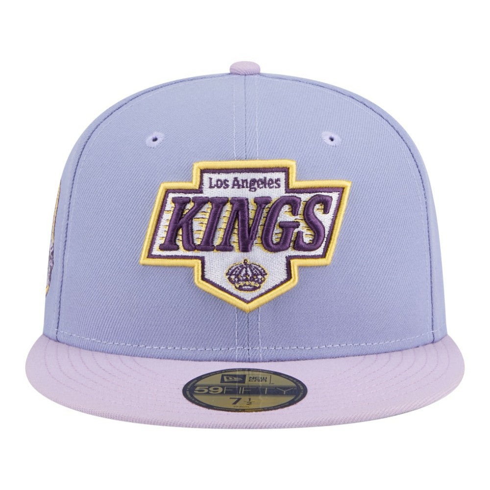 NHL Los Angeles Kings New Era Lavender Bloom 59FIFTY Fitted Hat - Light Purple/Purple