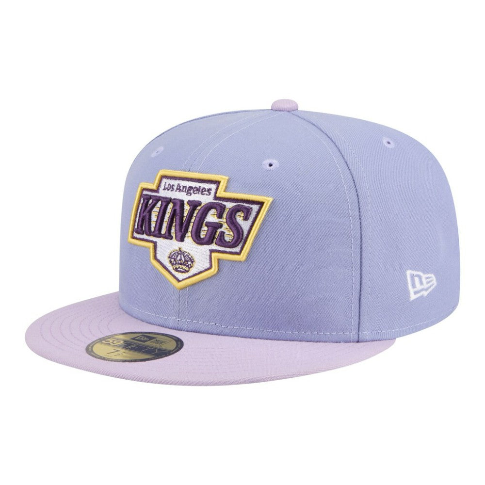 NHL Los Angeles Kings New Era Lavender Bloom 59FIFTY Fitted Hat - Light Purple/Purple