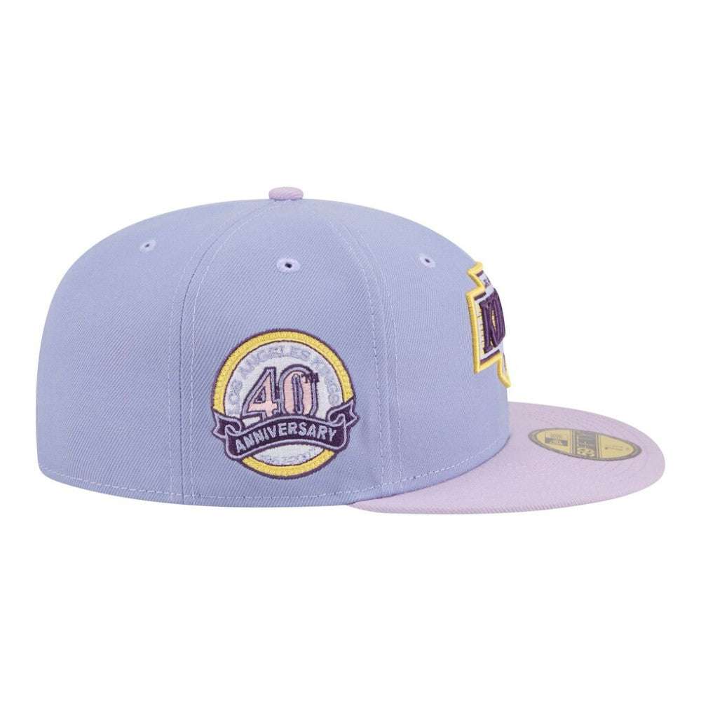 NHL Los Angeles Kings New Era Lavender Bloom 59FIFTY Fitted Hat - Light Purple/Purple