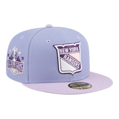 NHL New York Rangers New Era Lavender Bloom 59FIFTY Fitted Hat - Light Purple/Purple