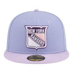 NHL New York Rangers New Era Lavender Bloom 59FIFTY Fitted Hat - Light Purple/Purple