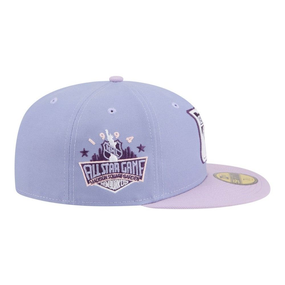 NHL New York Rangers New Era Lavender Bloom 59FIFTY Fitted Hat - Light Purple/Purple