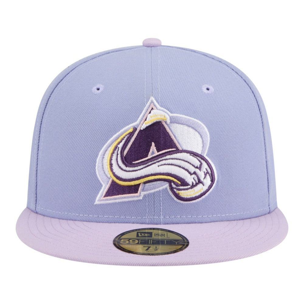 NHL Colorado Avalanche New Era Lavender Bloom 59FIFTY Fitted Hat - Light Purple/Purple