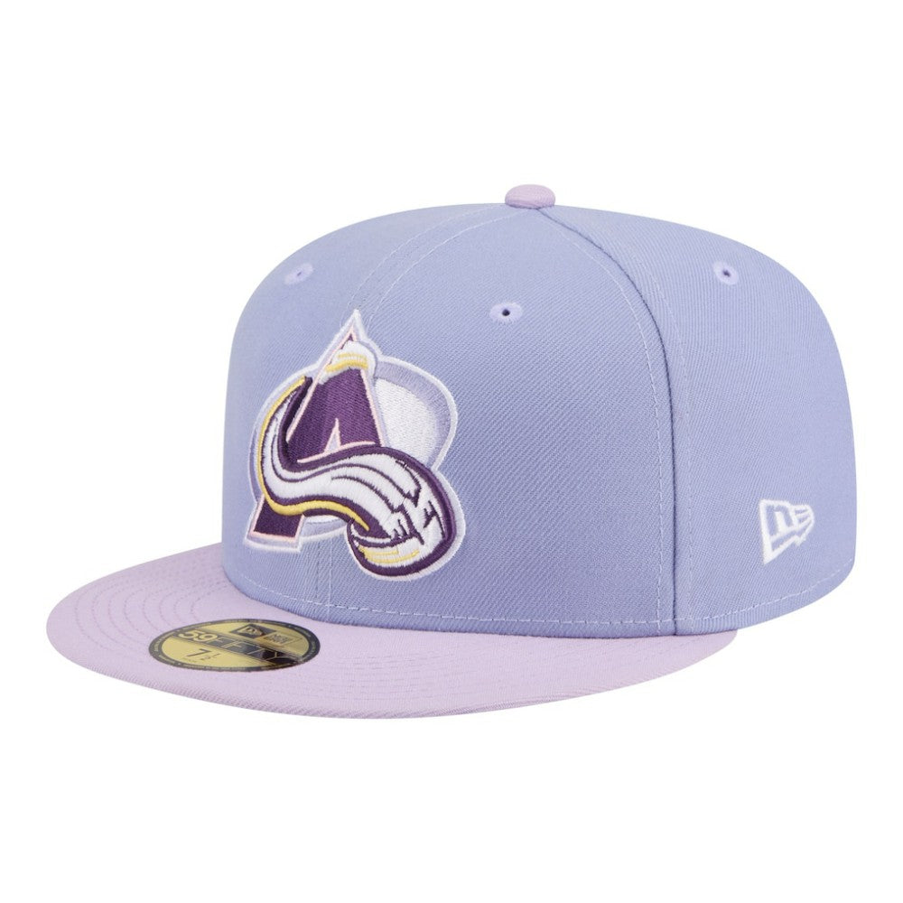 NHL Colorado Avalanche New Era Lavender Bloom 59FIFTY Fitted Hat - Light Purple/Purple
