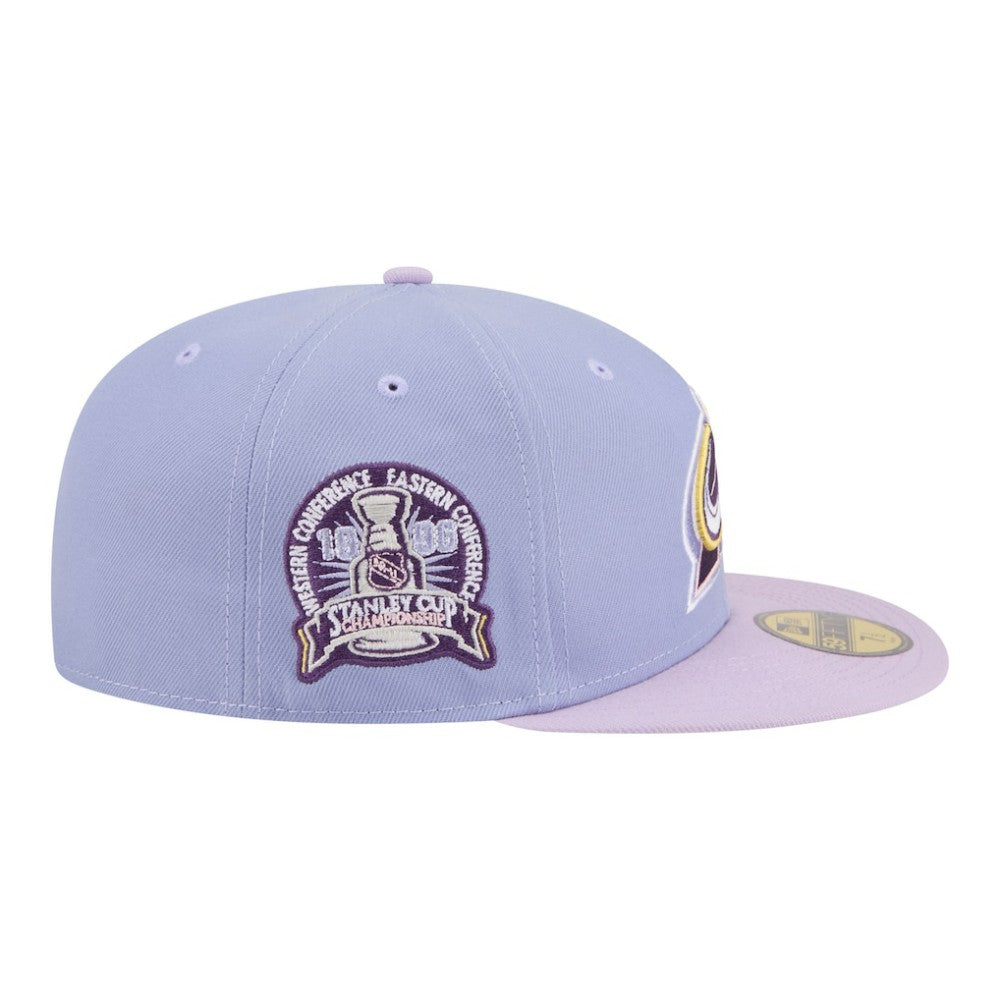 NHL Colorado Avalanche New Era Lavender Bloom 59FIFTY Fitted Hat - Light Purple/Purple