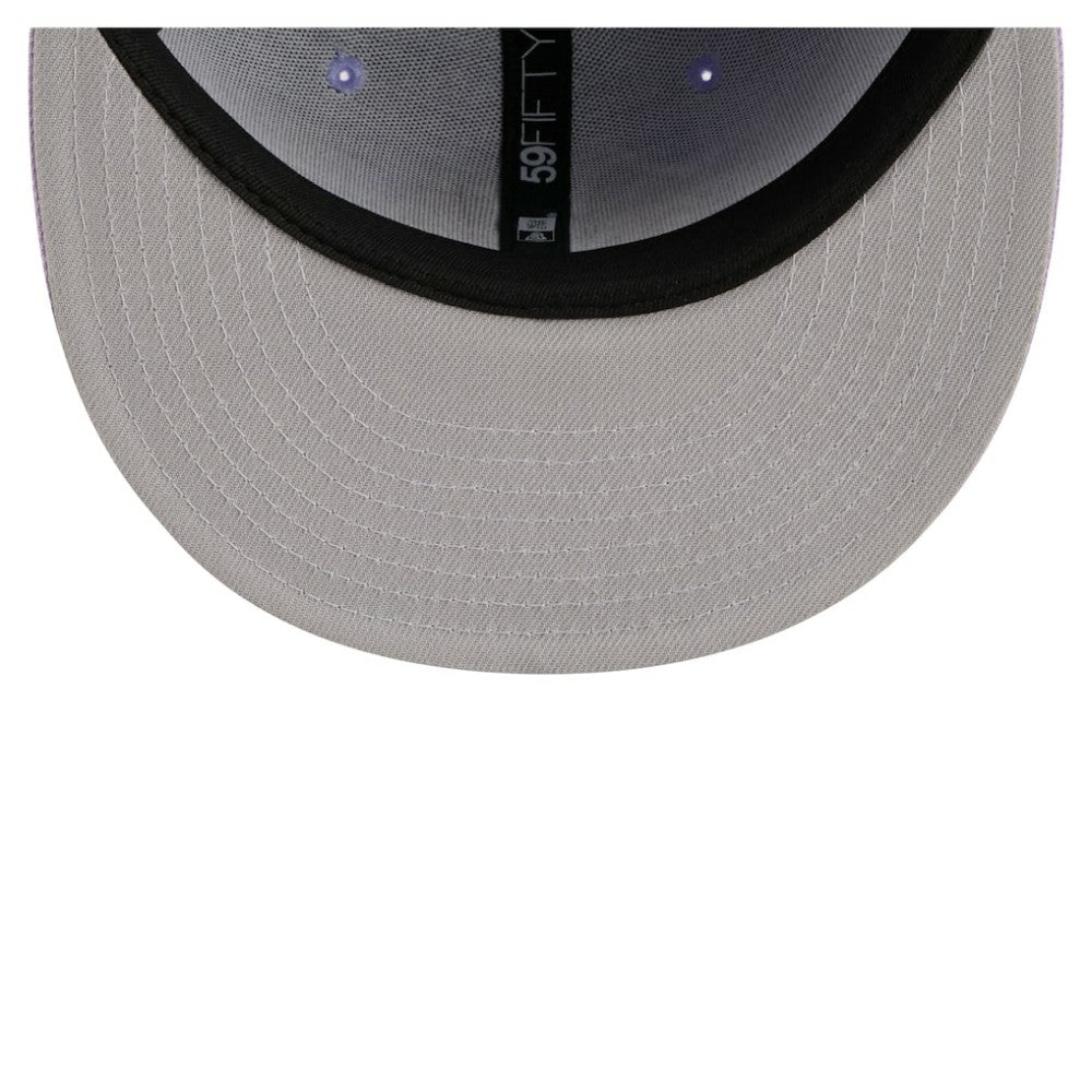 NHL Chicago Blackhawks New Era Lavender Bloom 59FIFTY Fitted Hat - Light Purple/Purple