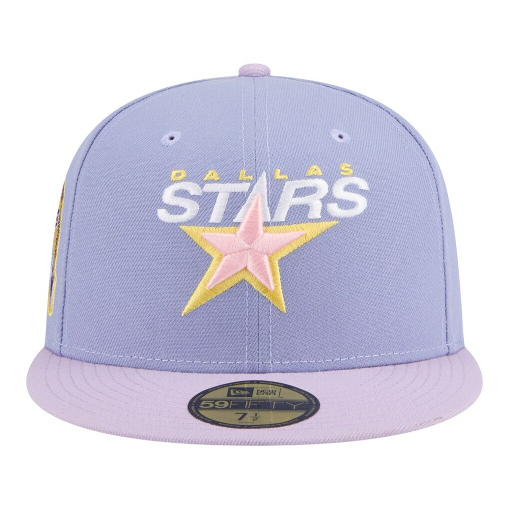 NHL Dallas Stars New Era Lavender Bloom 59FIFTY Fitted Hat - Light Purple/Purple