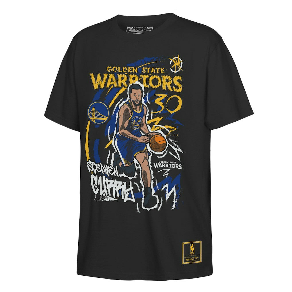 Stephen Curry Golden State Warriors Outerstuff Youth Chalked Up Player Name & Number T-Shirt Black