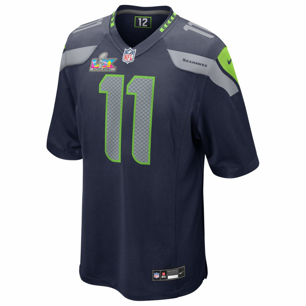 NFL Jaxon Smith-Njigba Seattle Seahawks Super Bowl LX Patch Game Jersey - College Navy