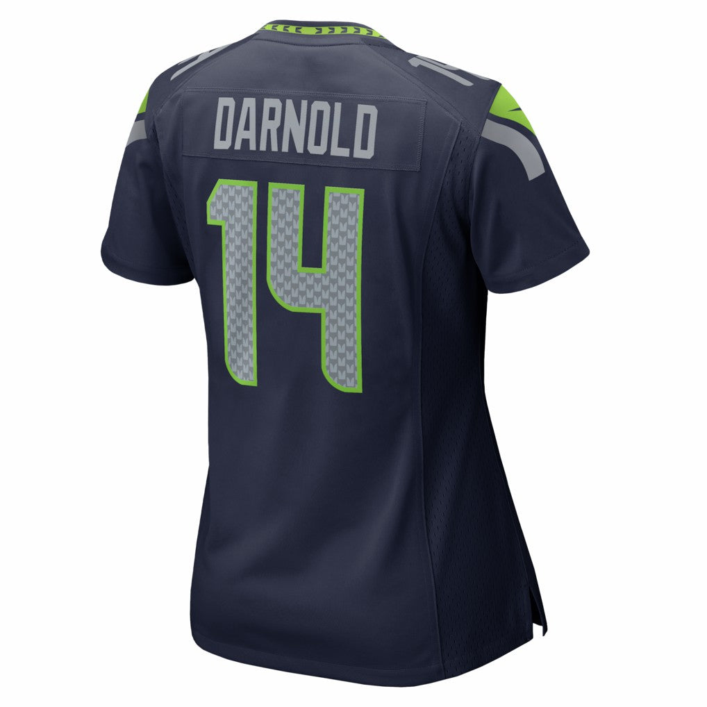 Sam Darnold Seattle Seahawks Women's Super Bowl LX Patch Game Jersey College Navy