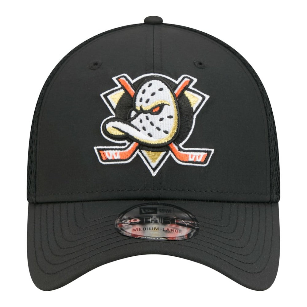 NHL Anaheim Ducks New Era Logo 39THIRTY Flex Hat - Black