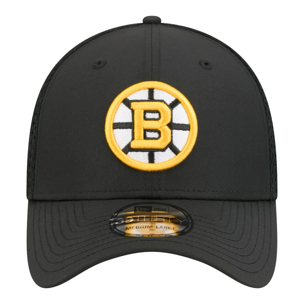 NHL Boston Bruins New Era Logo 39THIRTY Flex Hat - Black