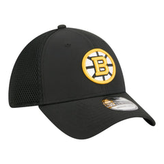NHL Boston Bruins New Era Logo 39THIRTY Flex Hat - Black