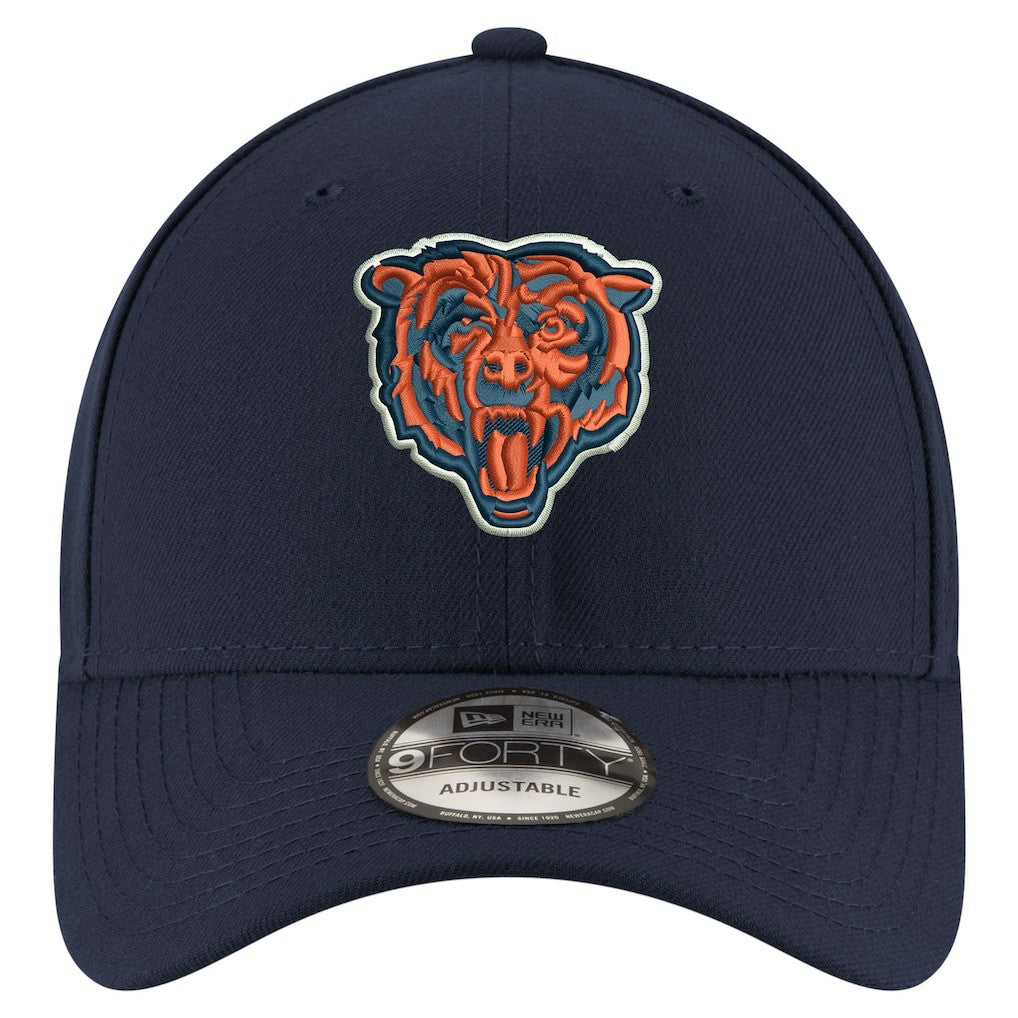 Chicago Bears New Era Youth 9FORTY Adjustable Hat Navy