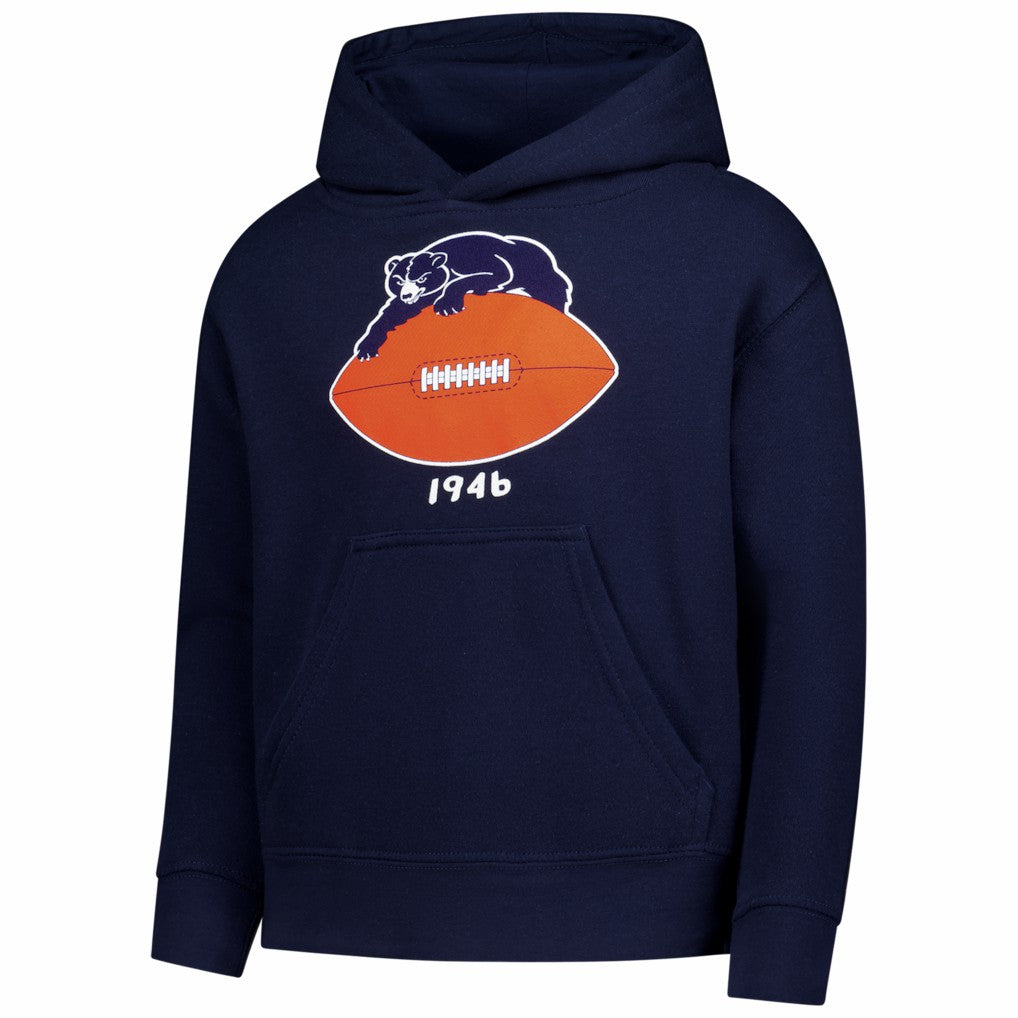 Chicago Bears Youth Retro Logo Hoodie Navy