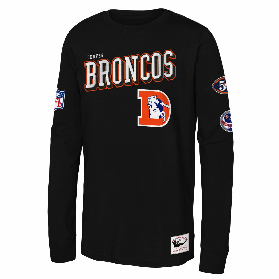 Denver Broncos Youth Training Camp Long Sleeve T-Shirt Black