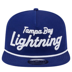NHL Tampa Bay Lightning New Era Team Text Golfer Adjustable Hat - Blue