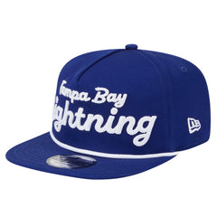 NHL Tampa Bay Lightning New Era Team Text Golfer Adjustable Hat - Blue