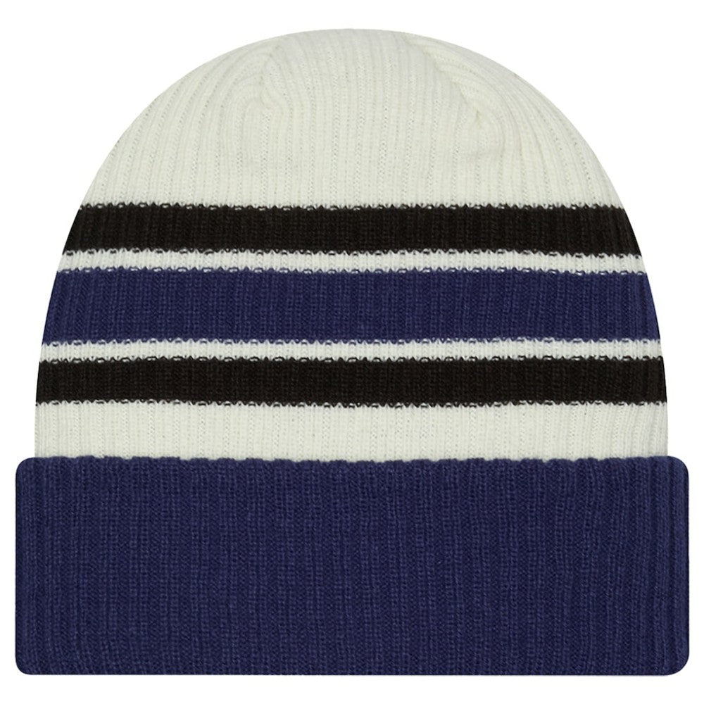 NHL Tampa Bay Lightning New Era Vintage Cuffed Knit Hat - Cream/Blue